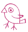 A purple bird