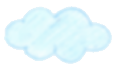 A blue cloud